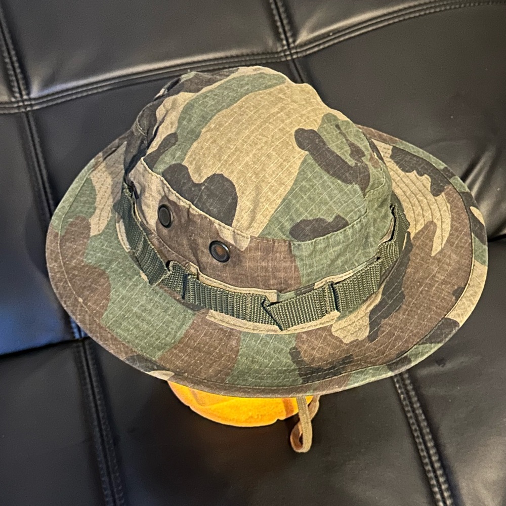 Camouflage bucket hat